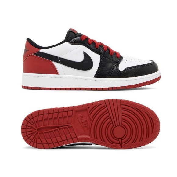 Air Jordan Retro Low OG Black Toe (GS) Kids Basketball Shoes